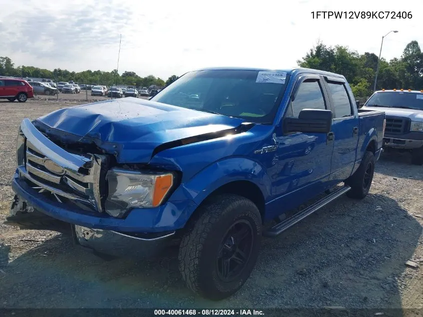 2009 Ford F-150 King Ranch/Lariat/Platinum/Xl/Xlt VIN: 1FTPW12V89KC72406 Lot: 40061468