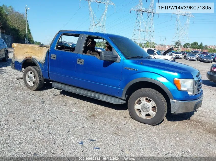 2009 Ford F-150 Fx4/King Ranch/Lariat/Platinum/Xl/Xlt VIN: 1FTPW14VX9KC71805 Lot: 40083342