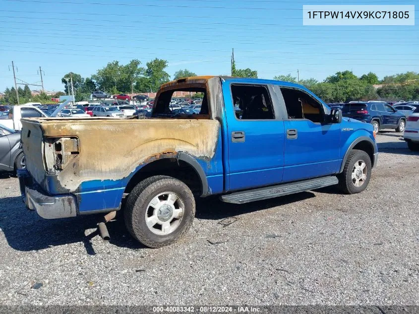 2009 Ford F-150 Fx4/King Ranch/Lariat/Platinum/Xl/Xlt VIN: 1FTPW14VX9KC71805 Lot: 40083342