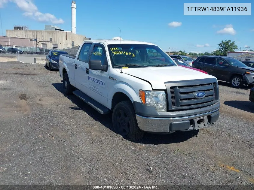 2009 Ford F-150 Xl/Xlt VIN: 1FTRW14839FA11936 Lot: 40101693