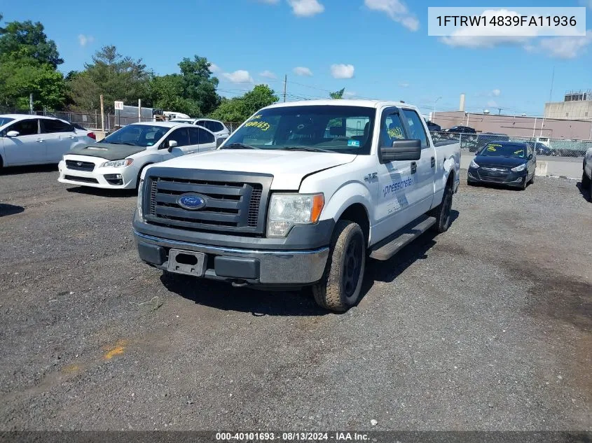 2009 Ford F-150 Xl/Xlt VIN: 1FTRW14839FA11936 Lot: 40101693