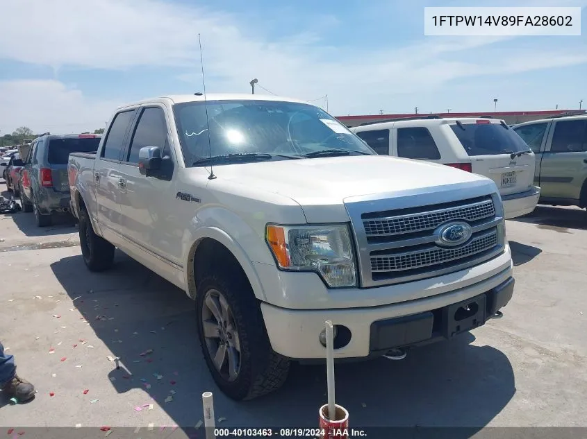 1FTPW14V89FA28602 2009 Ford F-150 Fx4/King Ranch/Lariat/Platinum/Xl/Xlt