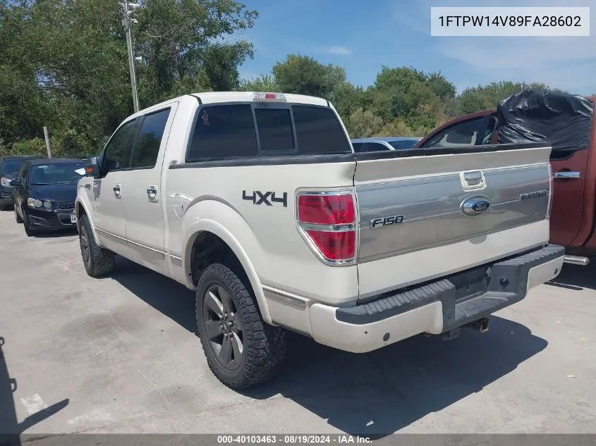 1FTPW14V89FA28602 2009 Ford F-150 Fx4/King Ranch/Lariat/Platinum/Xl/Xlt