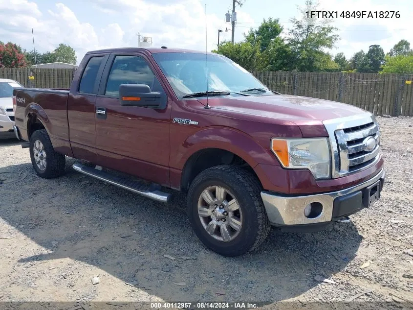 2009 Ford F-150 Stx/Xl/Xlt VIN: 1FTRX14849FA18276 Lot: 40112957