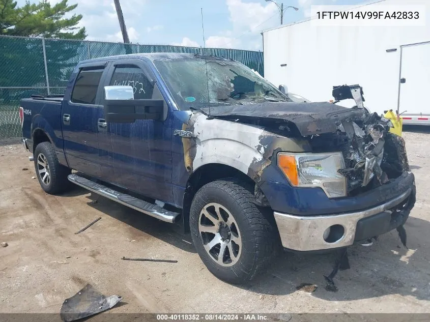 2009 Ford F-150 Fx4/King Ranch/Lariat/Platinum/Xl/Xlt VIN: 1FTPW14V99FA42833 Lot: 40118352