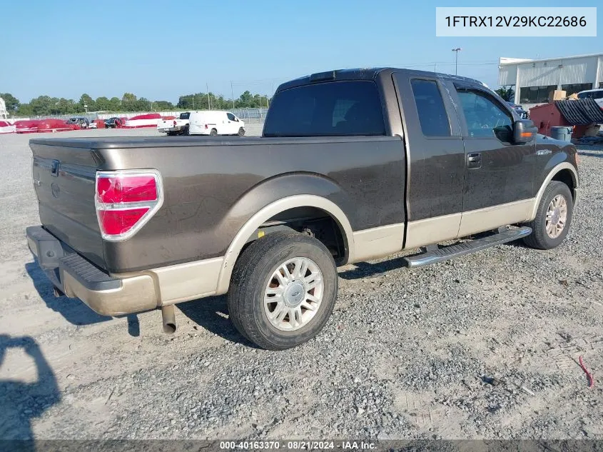 2009 Ford F-150 Super Cab VIN: 1FTRX12V29KC22686 Lot: 40163370