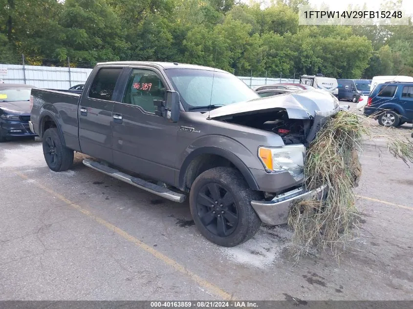 2009 Ford F150 Supercrew VIN: 1FTPW14V29FB15248 Lot: 40163859