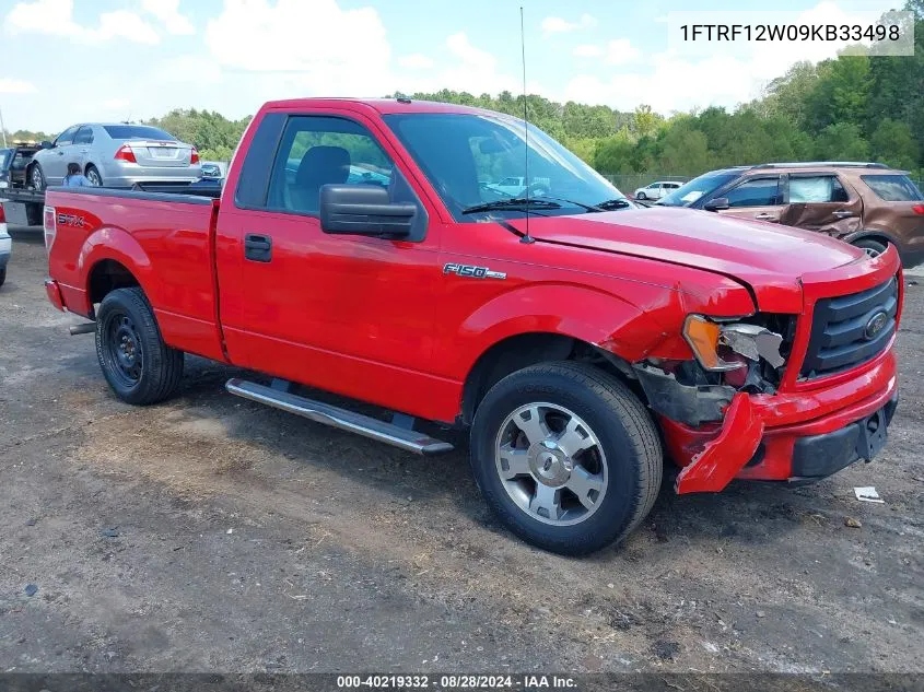 2009 Ford F-150 Stx VIN: 1FTRF12W09KB33498 Lot: 40219332