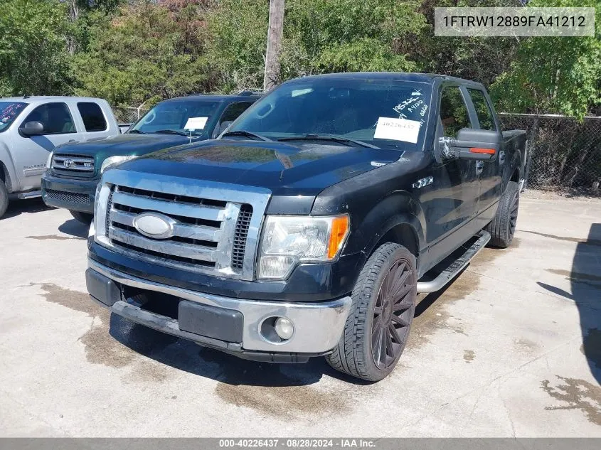 2009 Ford F-150 Xl/Xlt VIN: 1FTRW12889FA41212 Lot: 40226437