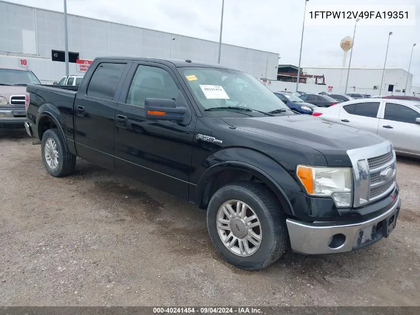 2009 Ford F-150 King Ranch/Lariat/Platinum/Xl/Xlt VIN: 1FTPW12V49FA19351 Lot: 40241454