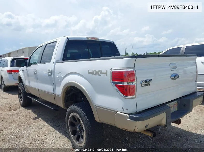 1FTPW14V89FB40011 2009 Ford F-150 Fx4/King Ranch/Lariat/Platinum/Xl/Xlt