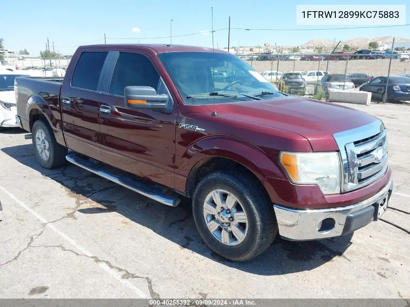 2009 Ford F-150 Xl/Xlt VIN: 1FTRW12899KC75883 Lot: 40255392