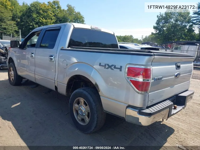 2009 Ford F-150 Xl/Xlt VIN: 1FTRW14829FA23172 Lot: 40261724