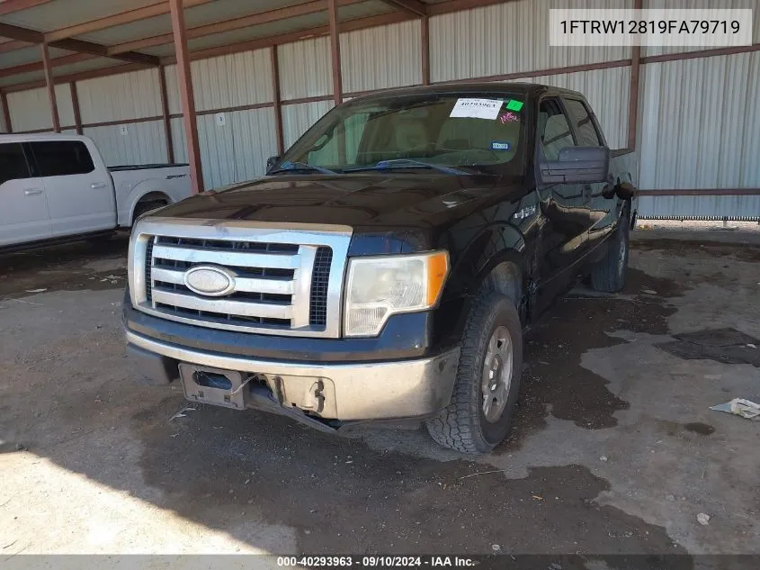 2009 Ford F-150 Supercrew VIN: 1FTRW12819FA79719 Lot: 40293963