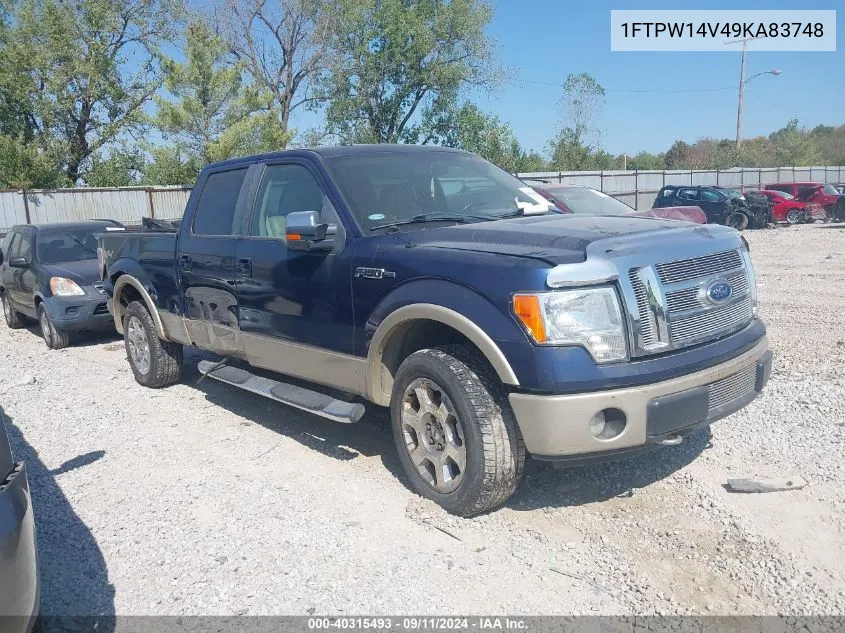 1FTPW14V49KA83748 2009 Ford F-150 Lariat