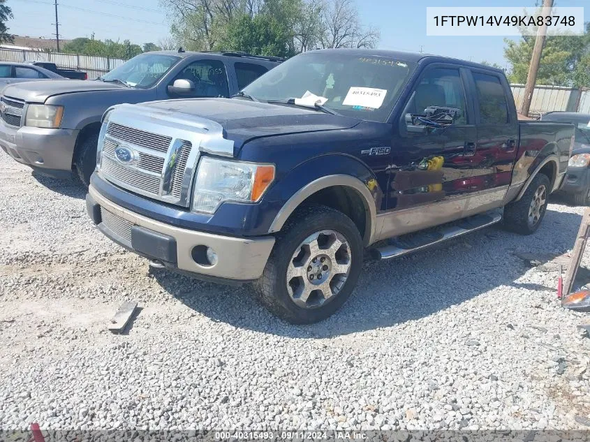 1FTPW14V49KA83748 2009 Ford F-150 Lariat