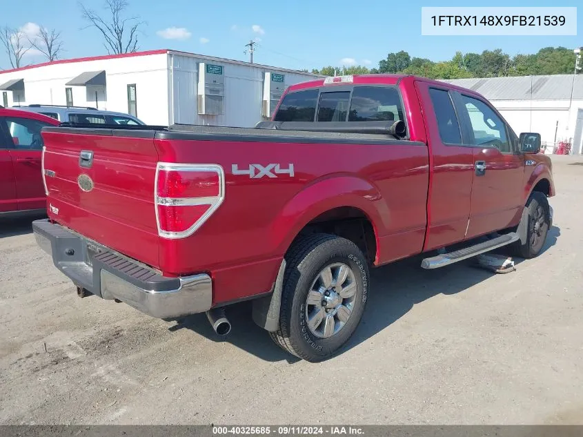 2009 Ford F-150 Stx/Xl/Xlt VIN: 1FTRX148X9FB21539 Lot: 40325685