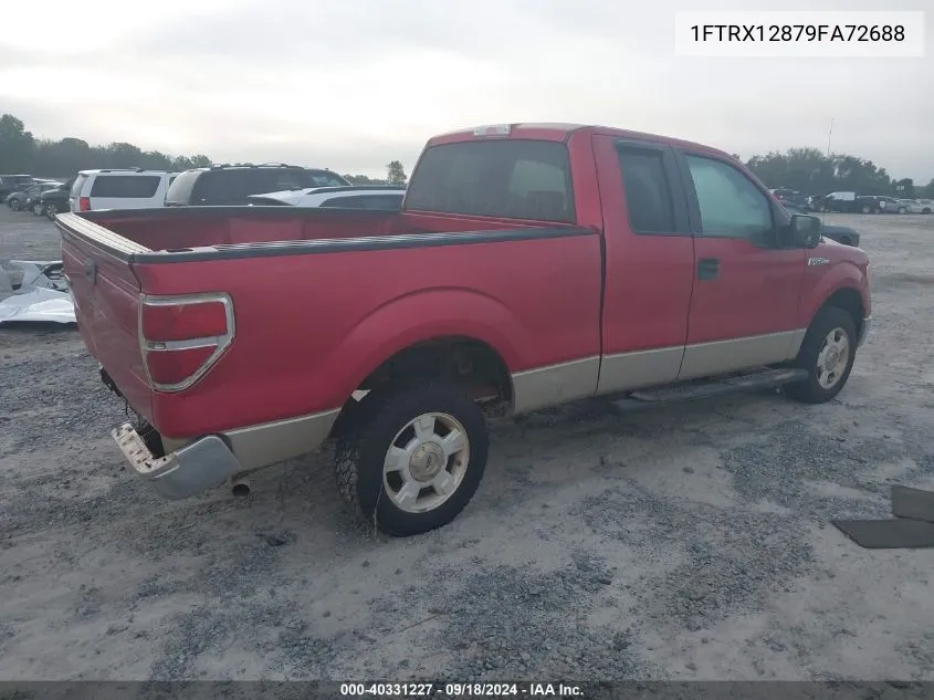 2009 Ford F-150 Super Cab VIN: 1FTRX12879FA72688 Lot: 40331227