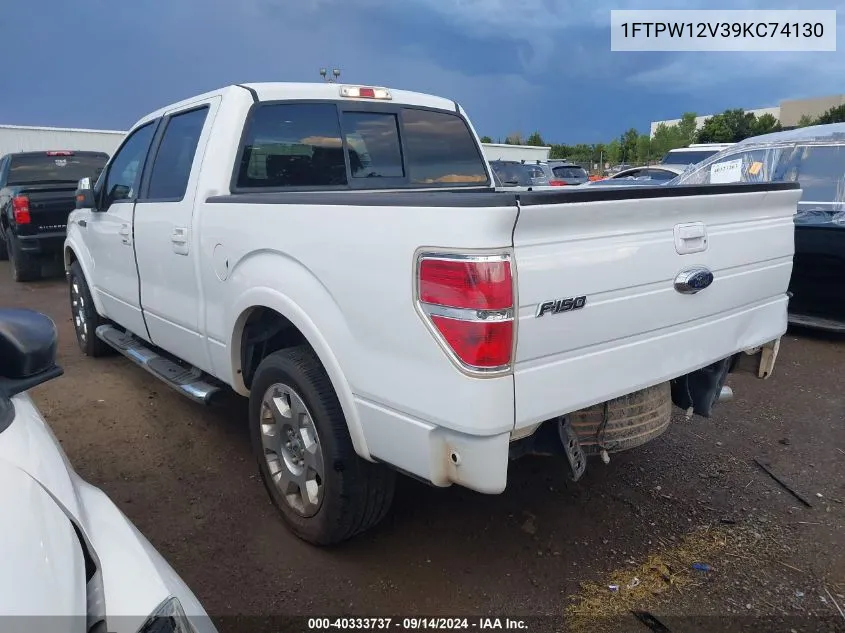 2009 Ford F-150 King Ranch/Lariat/Platinum/Xl/Xlt VIN: 1FTPW12V39KC74130 Lot: 40333737