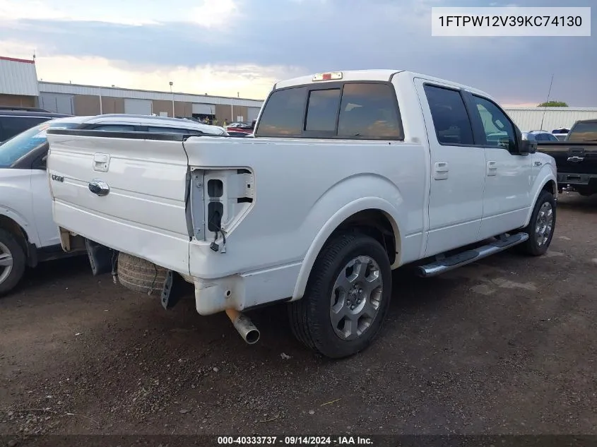 2009 Ford F-150 King Ranch/Lariat/Platinum/Xl/Xlt VIN: 1FTPW12V39KC74130 Lot: 40333737