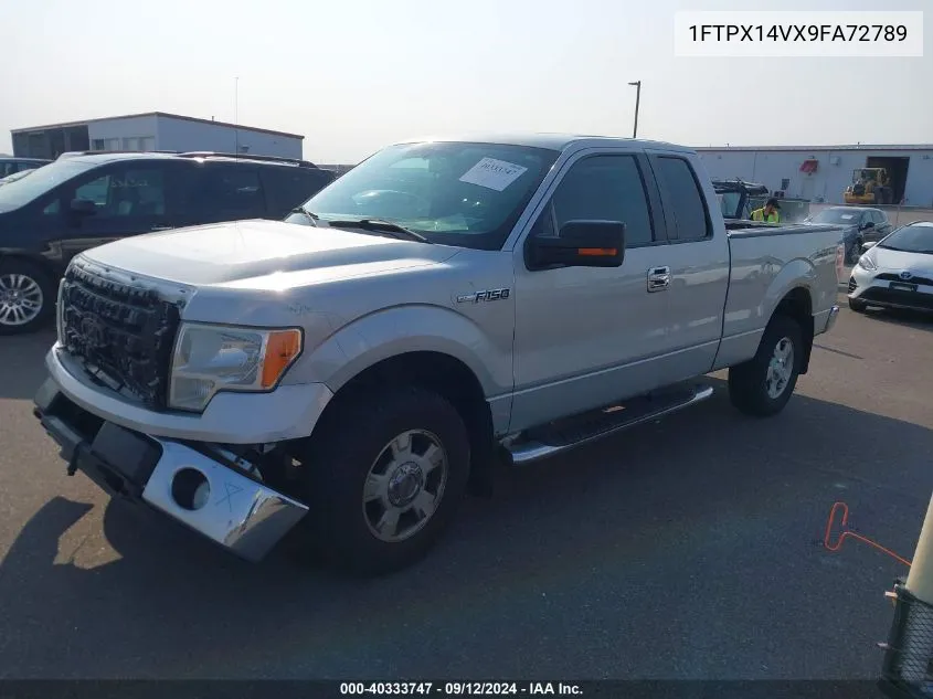 2009 Ford F-150 Super Cab VIN: 1FTPX14VX9FA72789 Lot: 40333747