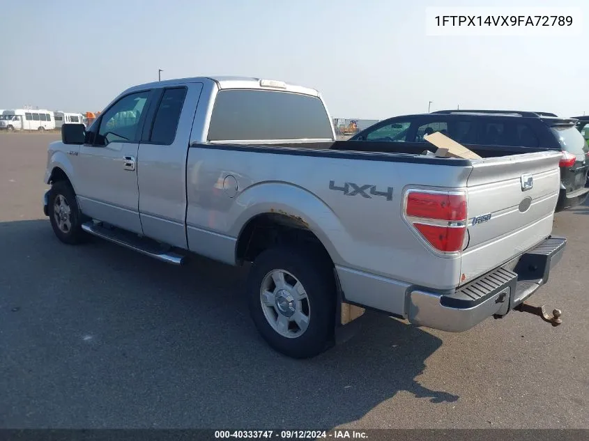 2009 Ford F-150 Super Cab VIN: 1FTPX14VX9FA72789 Lot: 40333747