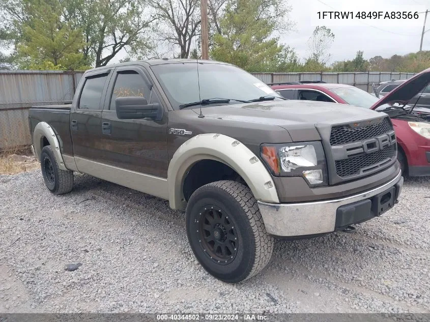 1FTRW14849FA83566 2009 Ford F-150 Supercrew