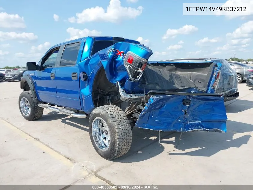 2009 Ford F-150 Fx4/King Ranch/Lariat/Platinum/Xl/Xlt VIN: 1FTPW14V49KB37212 Lot: 40350582