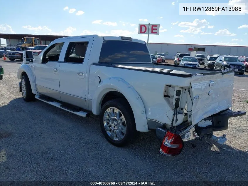 2009 Ford F-150 Xl/Xlt VIN: 1FTRW12869FA13988 Lot: 40360768