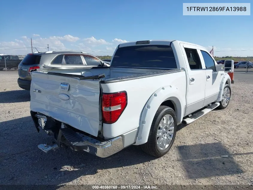 2009 Ford F-150 Xl/Xlt VIN: 1FTRW12869FA13988 Lot: 40360768