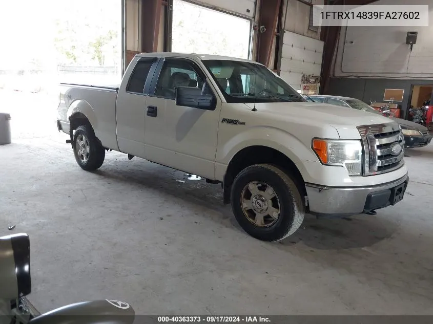 2009 Ford F-150 Stx/Xl/Xlt VIN: 1FTRX14839FA27602 Lot: 40363373