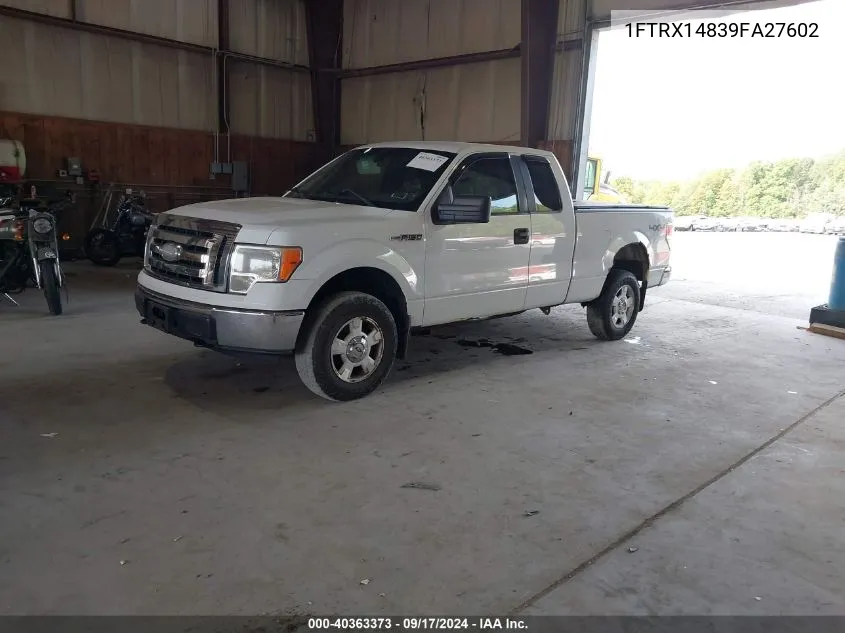 1FTRX14839FA27602 2009 Ford F-150 Stx/Xl/Xlt