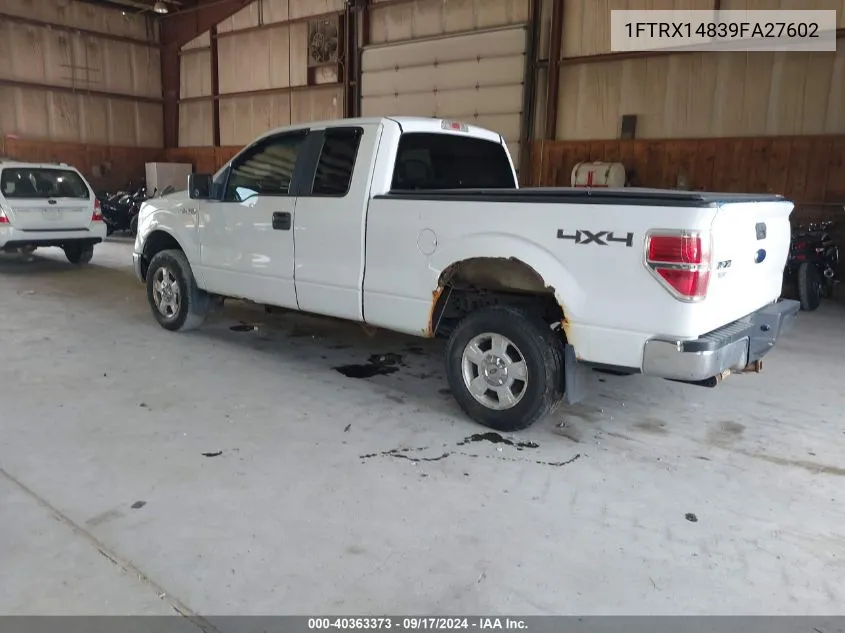 1FTRX14839FA27602 2009 Ford F-150 Stx/Xl/Xlt