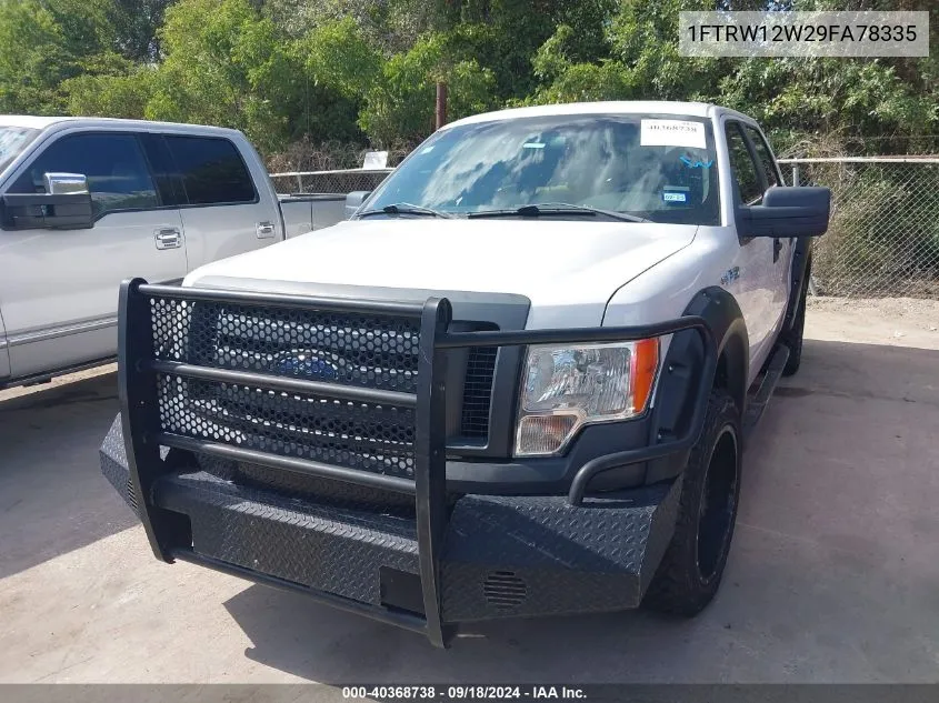 2009 Ford F-150 Xl/Xlt VIN: 1FTRW12W29FA78335 Lot: 40368738