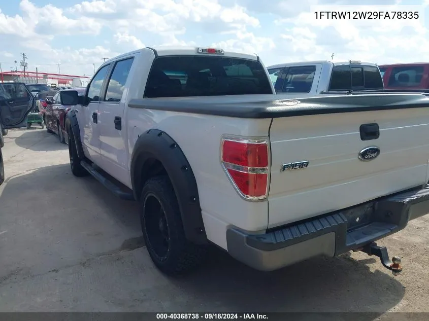 2009 Ford F-150 Xl/Xlt VIN: 1FTRW12W29FA78335 Lot: 40368738