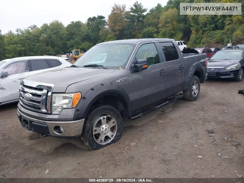 2009 Ford F150 Supercrew VIN: 1FTPW14VX9FA4471 Lot: 40369729