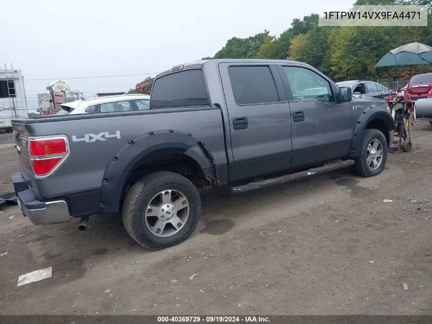 2009 Ford F150 Supercrew VIN: 1FTPW14VX9FA4471 Lot: 40369729