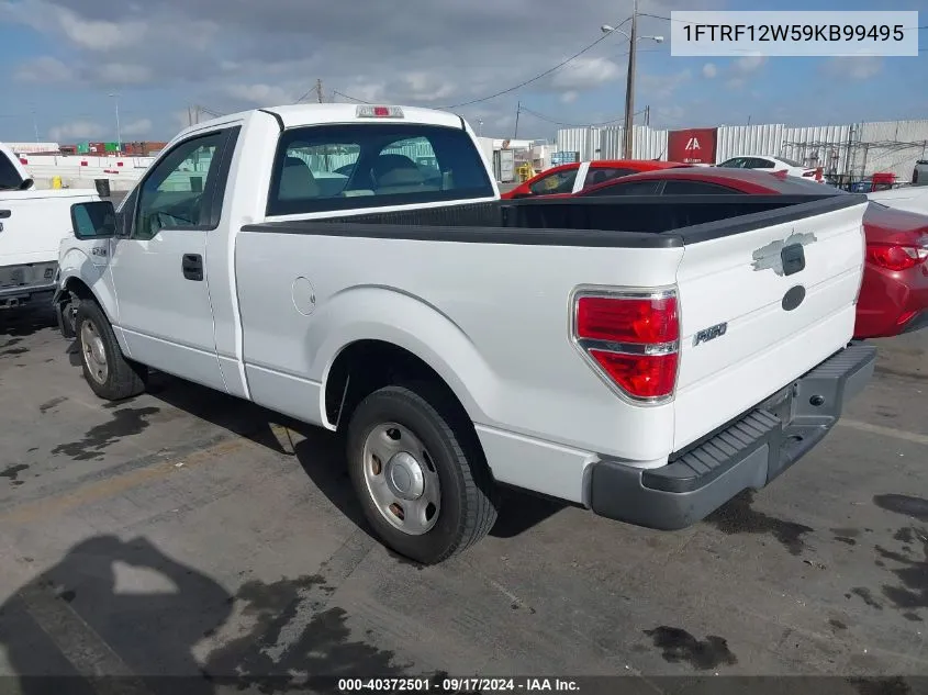 2009 Ford F-150 Stx/Xl/Xlt VIN: 1FTRF12W59KB99495 Lot: 40372501