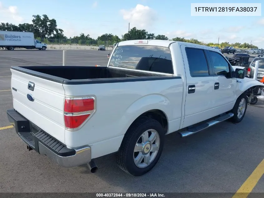 2009 Ford F-150 Xl/Xlt VIN: 1FTRW12819FA38037 Lot: 40372844