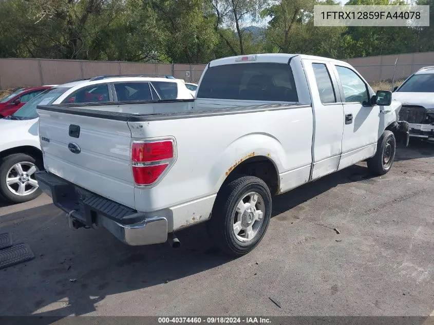 2009 Ford F-150 Super Cab VIN: 1FTRX12859FA44078 Lot: 40374460