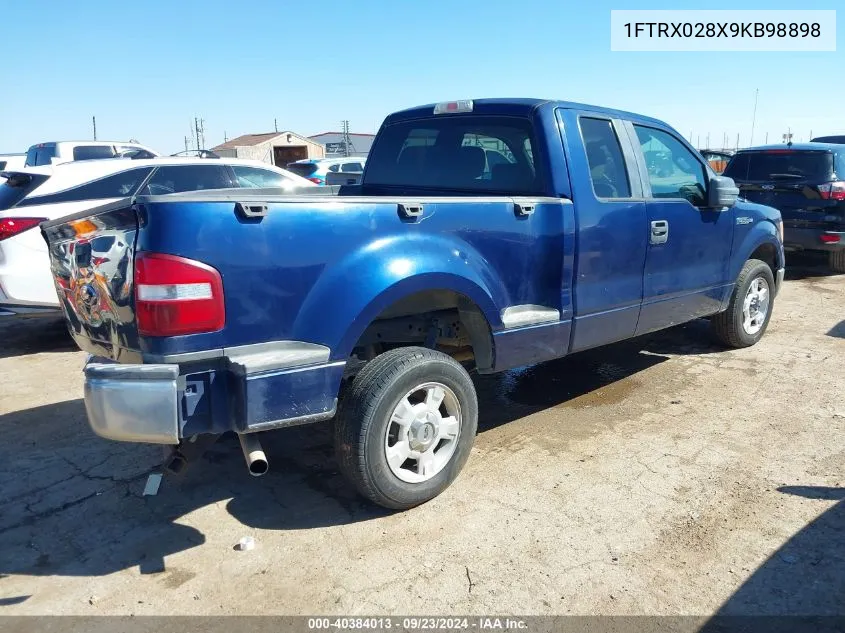 2009 Ford F-150 Stx/Xlt VIN: 1FTRX028X9KB98898 Lot: 40384013