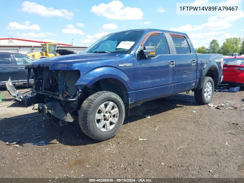 2009 Ford F-150 Fx4/King Ranch/Lariat/Platinum/Xl/Xlt VIN: 1FTPW14V89FA79467 Lot: 40386836