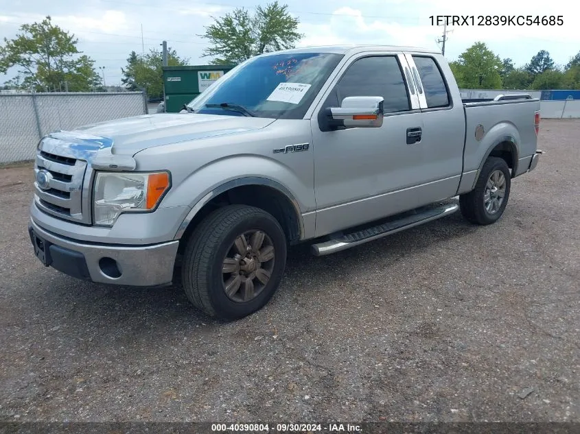 2009 Ford F-150 Stx/Xl/Xlt VIN: 1FTRX12839KC54685 Lot: 40390804