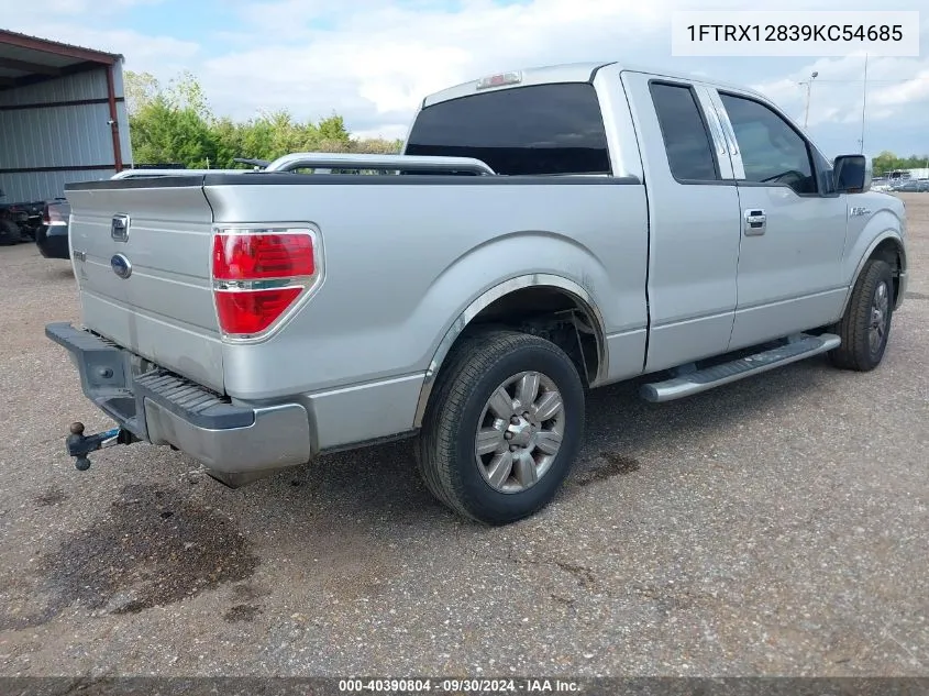 2009 Ford F-150 Stx/Xl/Xlt VIN: 1FTRX12839KC54685 Lot: 40390804