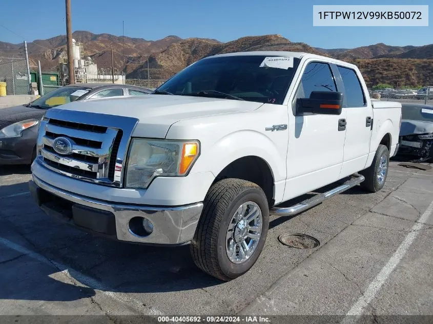 2009 Ford F-150 King Ranch/Lariat/Platinum/Xl/Xlt VIN: 1FTPW12V99KB50072 Lot: 40405692