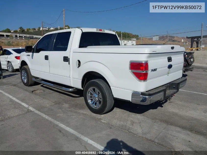 2009 Ford F-150 King Ranch/Lariat/Platinum/Xl/Xlt VIN: 1FTPW12V99KB50072 Lot: 40405692