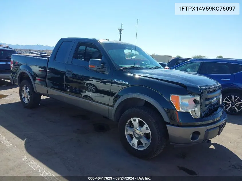 2009 Ford F-150 Fx4/Lariat/Xl/Xlt VIN: 1FTPX14V59KC76097 Lot: 40417629