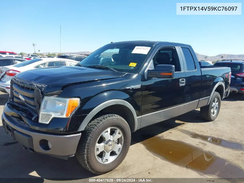 2009 Ford F-150 Fx4/Lariat/Xl/Xlt VIN: 1FTPX14V59KC76097 Lot: 40417629