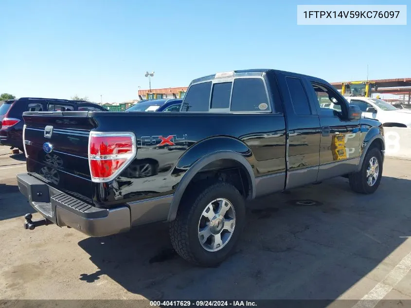 2009 Ford F-150 Fx4/Lariat/Xl/Xlt VIN: 1FTPX14V59KC76097 Lot: 40417629