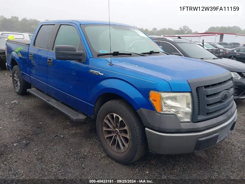 2009 Ford F-150 Xl/Xlt VIN: 1FTRW12W39FA11159 Lot: 40433151